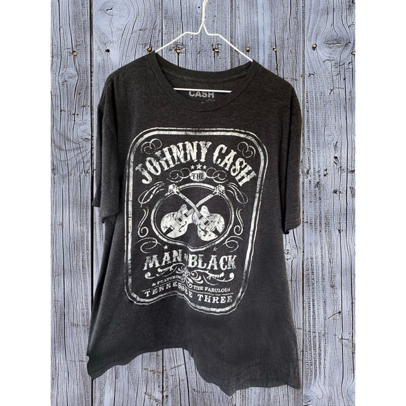 Harley Davidson Tops - Women's Johnny Cash "Man in Black" Graphic Tee – XL